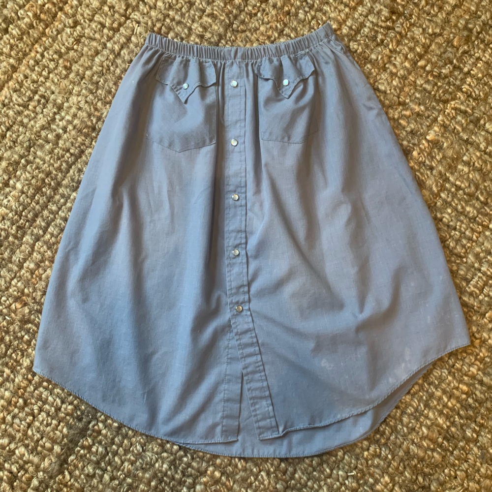 vintage western snap skirt